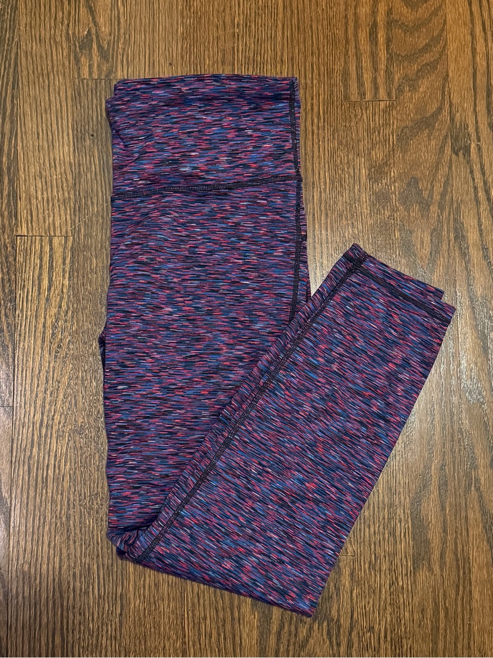 GAP Women’s Blue & Red Space-Dye Active Leggings Size L